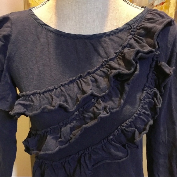 JUICY COUTURE Comfy Cotton Tunic with Ruffles -S/M - Picture 6 of 7